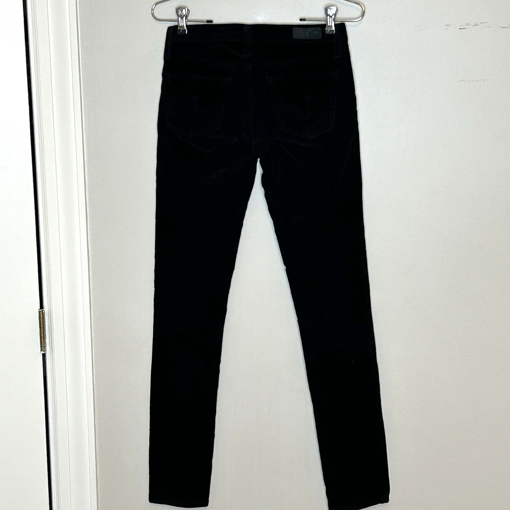 AG The Legging Super Skinny Pants Size 25 Black Velvet Low Rise Inseam 31 - Picture 6 of 7